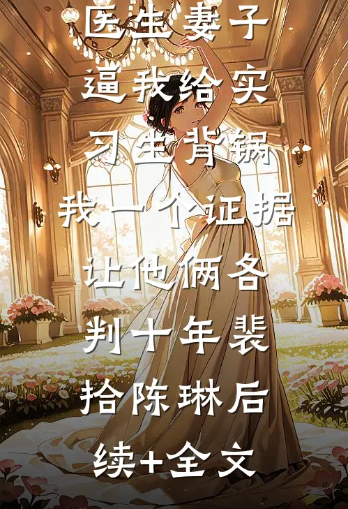 医生妻子逼我给实习生背锅，我一个证据让他俩各判十年裴拾陈琳后续+全文